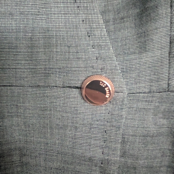 Ted Baker Gray Double-Breasted Blazer Size S Like New - Picture 5 of 8